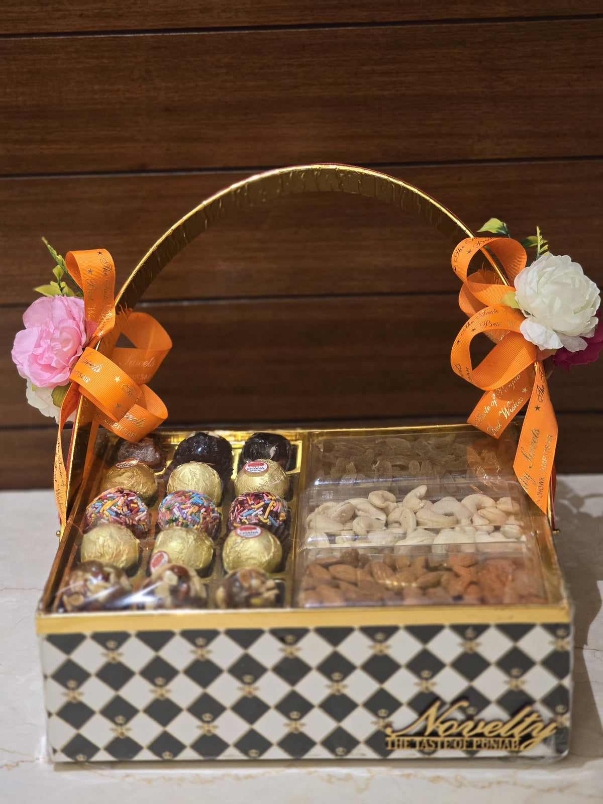 Novelty Sweets Gourmet Gift Basket