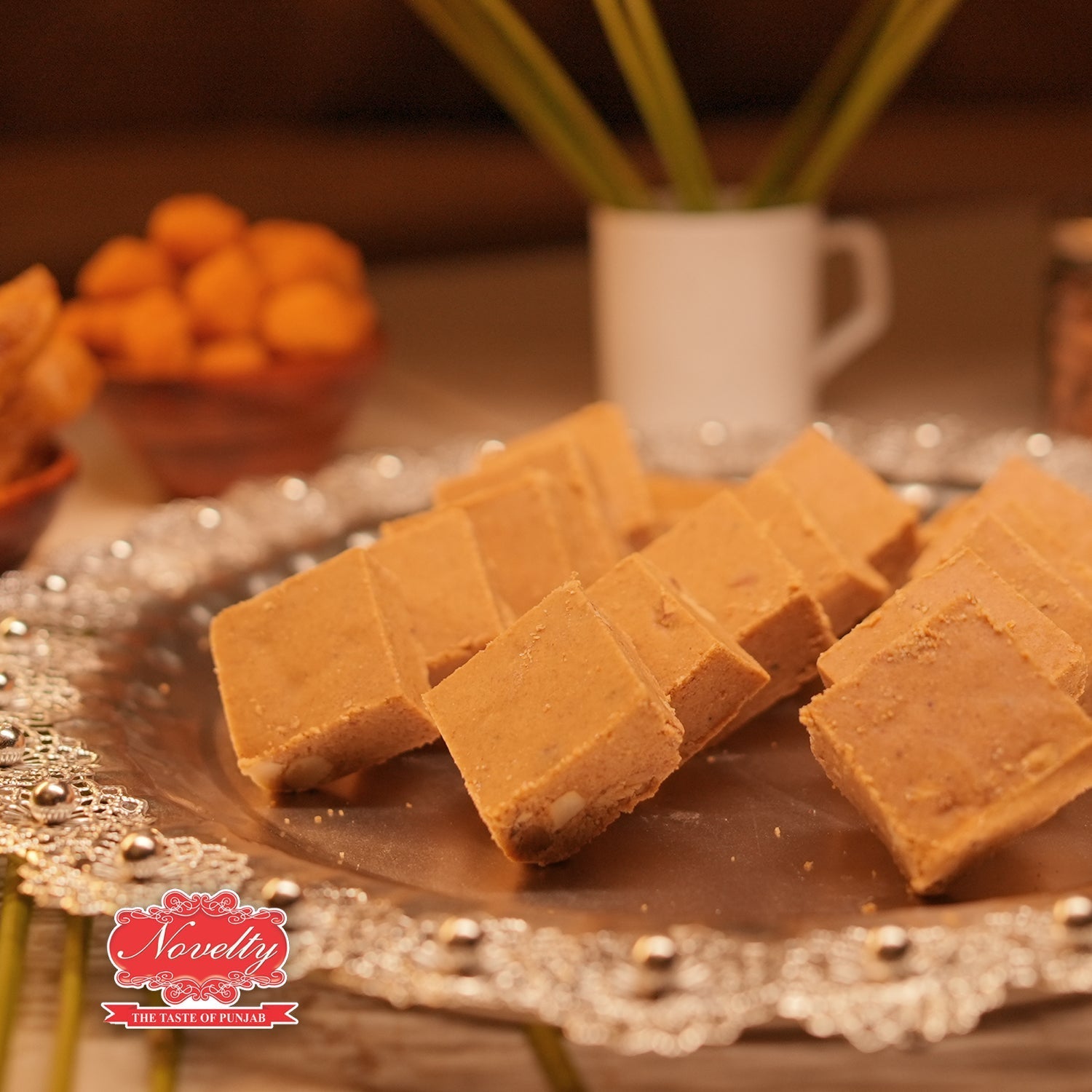 Amritsari Besan Burfi No Added Sugar